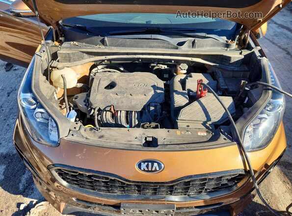 KNDP63AC7L7652018 2020 KIA SPORTAGE Brown Engine compartment view