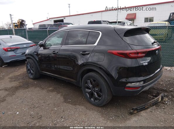 KNDP6CAC8M7917045 2021 KIA SPORTAGE Черный Задняя левая четверть