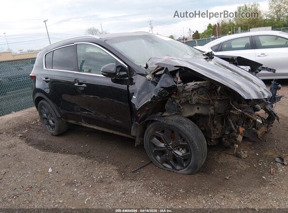 KNDP6CAC8M7917045 2021 KIA SPORTAGE Черный Передняя правая четверть