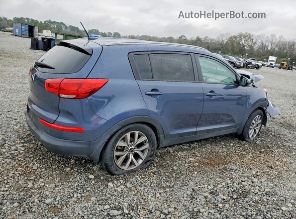KNDPB3AC0G7866334 2016 KIA SPORTAGE Синий Задняя правая четверть