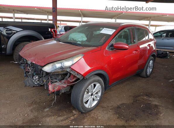 KNDPM3AC1J7477817 2018 KIA SPORTAGE Красный Передняя левая четверть