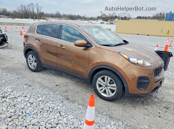 KNDPM3AC4H7209337 2017 KIA SPORTAGE Коричневый Передняя правая четверть