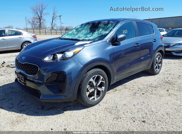 KNDPM3AC4L7799192 2020 KIA SPORTAGE Dark Blue Առջևի ձախ երեք քառորդ տեսարան