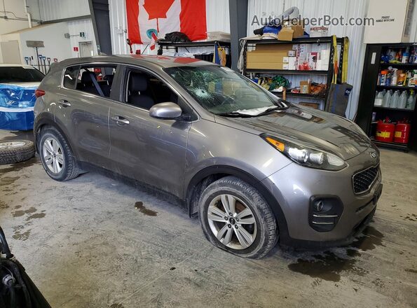 KNDPM3AC9K7529793 2019 KIA SPORTAGE Gray Delantero derecho