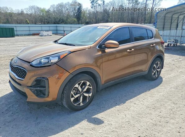 KNDPM3ACXM7904920 2021 KIA SPORTAGE Brown წინა მარცხენა ხედი სამი მეოთხედიდან