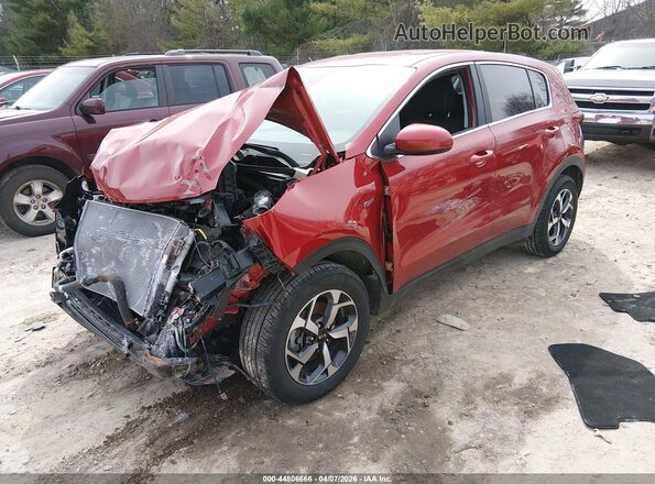 KNDPMCAC1N7022326 2022 KIA SPORTAGE Red Առջևի ձախ երեք քառորդ տեսարան