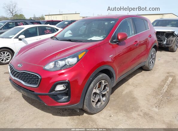 KNDPMCAC8N7960775 2022 KIA SPORTAGE Красный Передняя левая четверть