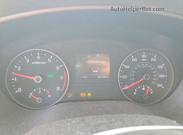 KNDPMCAC9J7317944 2018 KIA SPORTAGE Серебряный Вид щитка приборов