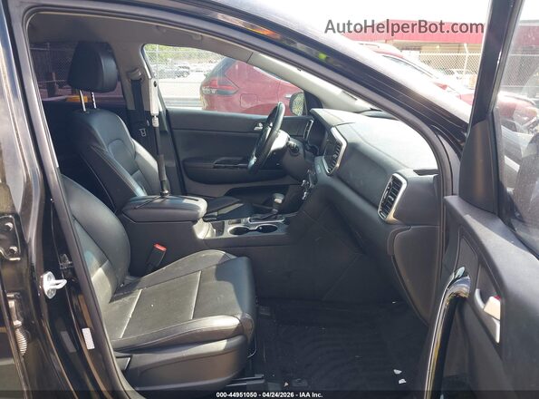 KNDPN3AC1L7649666 2020 KIA SPORTAGE Black Widok wnętrza z przodu