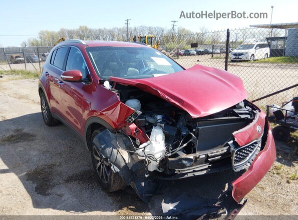 KNDPNCAC2K7620305 2019 KIA SPORTAGE Red Przód prawy