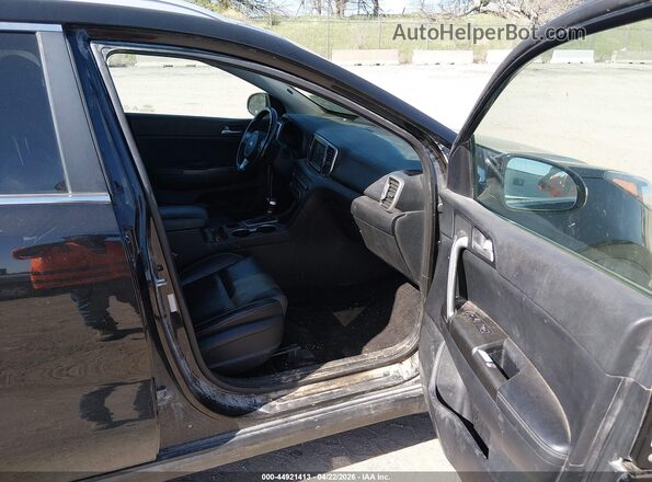 KNDPNCAC5H7129462 2017 KIA SPORTAGE Black წინა სალონის ხედი