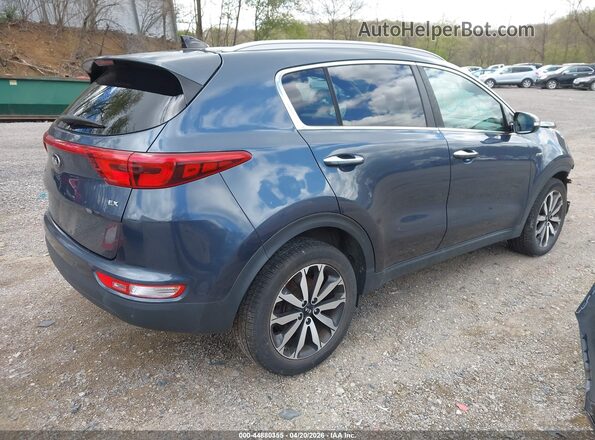 KNDPNCAC7H7253443 2017 KIA SPORTAGE Синий Задняя правая четверть