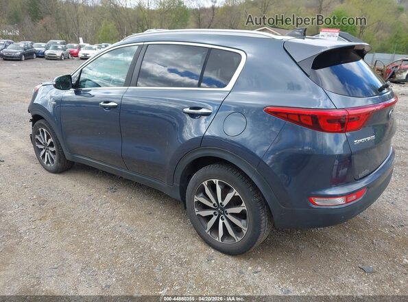 KNDPNCAC7H7253443 2017 KIA SPORTAGE Синий Задняя левая четверть