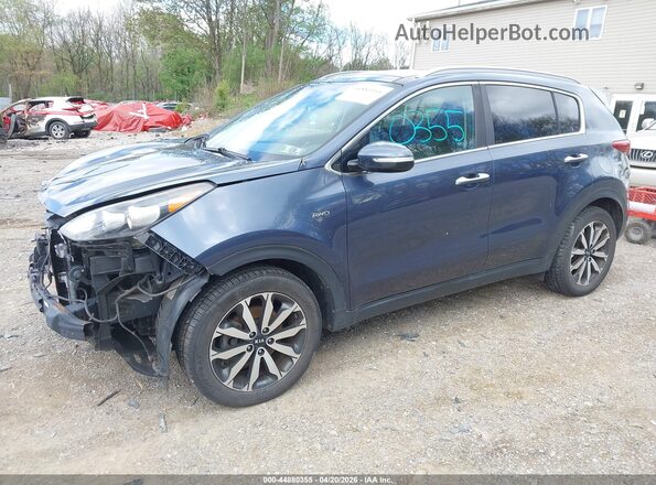 KNDPNCAC7H7253443 2017 KIA SPORTAGE Синий Передняя левая четверть