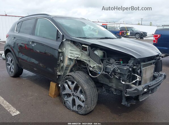 KNDPR3A65K7553570 2019 KIA SPORTAGE Черный Передняя правая четверть