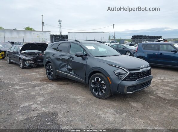 KNDPZDAH3P7115385 2023 KIA SPORTAGE PLUG-IN HYBRID Gray Передня права чверть