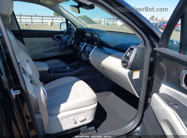 KNDRHDLGXP5175790 2023 KIA SORENTO HYBRID Black Widok wnętrza z przodu