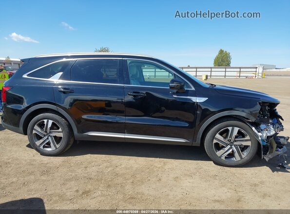 KNDRHDLGXP5175790 2023 KIA SORENTO HYBRID Black Widok wnętrza z tyłu