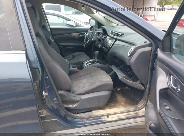 KNMAT2MT0GP646488 2016 NISSAN ROGUE Синий Вид салона спереди