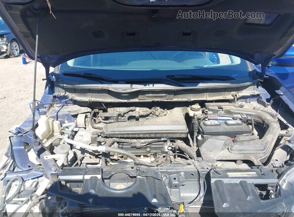KNMAT2MT1JP539831 2018 NISSAN ROGUE Blue უკანა ხედი