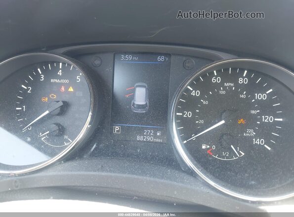 KNMAT2MT2JP576208 2018 NISSAN ROGUE White Հետևի նստատեղերի տեսք
