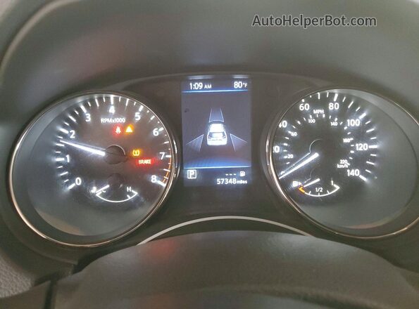 KNMAT2MT2KP513661 2019 NISSAN ROGUE Gray Widok zestawu wskaźników