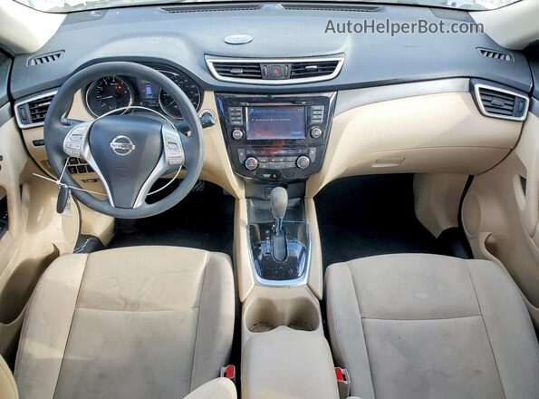KNMAT2MT3GP622699 2016 NISSAN ROGUE White წინა პანელის ხედი