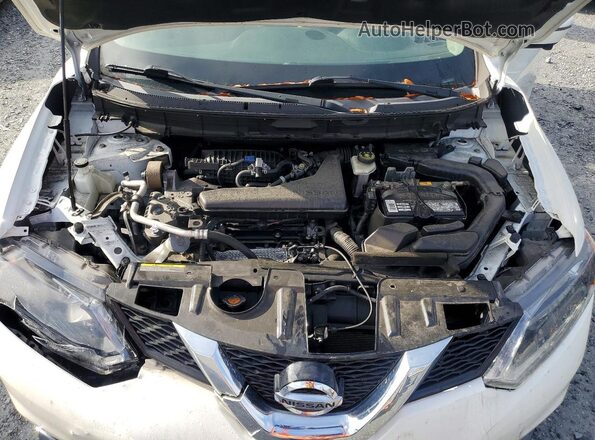 KNMAT2MT3GP622699 2016 NISSAN ROGUE White ძრავის განყოფილების ხედი