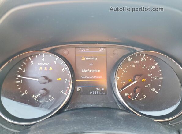 KNMAT2MT3LP506803 2020 NISSAN ROGUE Black Instrument cluster view