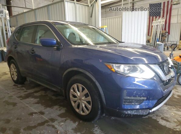KNMAT2MT4JP575660 2018 NISSAN ROGUE Синий Передняя правая четверть