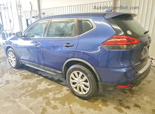 KNMAT2MT4JP575660 2018 NISSAN ROGUE Синий Задняя левая четверть
