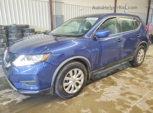 KNMAT2MT4JP575660 2018 NISSAN ROGUE Синий Передняя левая четверть