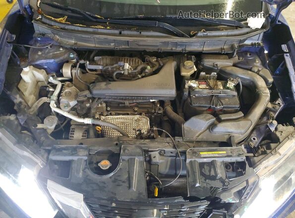 KNMAT2MT4JP575660 2018 NISSAN ROGUE Синий Вид задней части салона