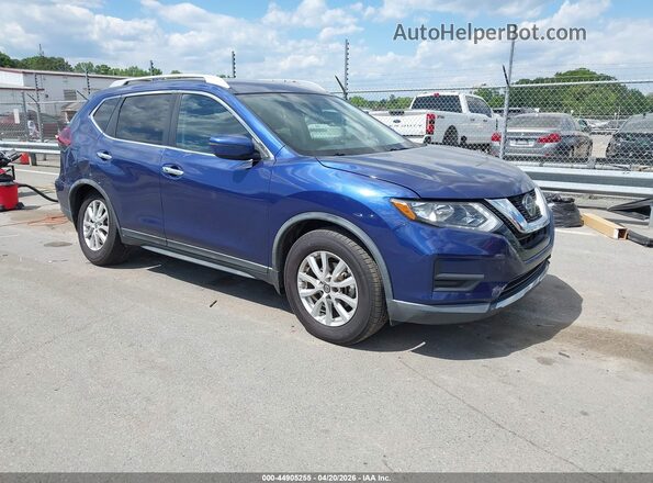 KNMAT2MT7JP615620 2018 NISSAN ROGUE Blue Передня права чверть
