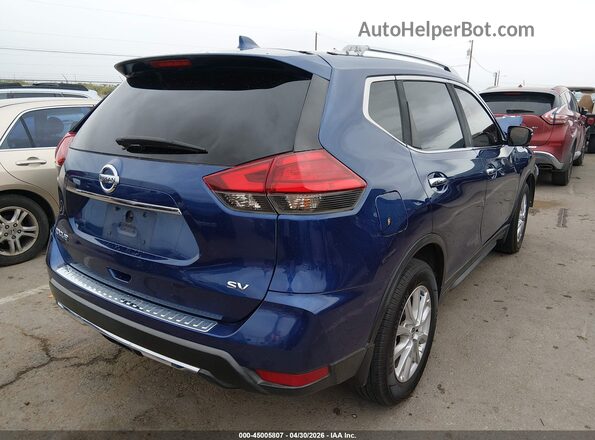 KNMAT2MT9HP568746 2017 NISSAN ROGUE Синий Задняя правая четверть