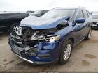 2017 Nissan Rogue Sv Синий vin: KNMAT2MT9HP568746