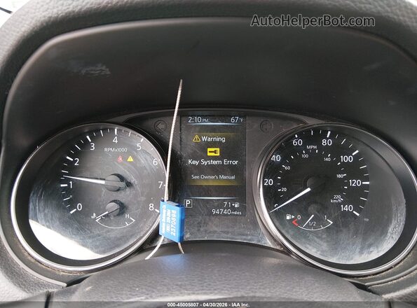 KNMAT2MT9HP568746 2017 NISSAN ROGUE Синий Вид задних сидений