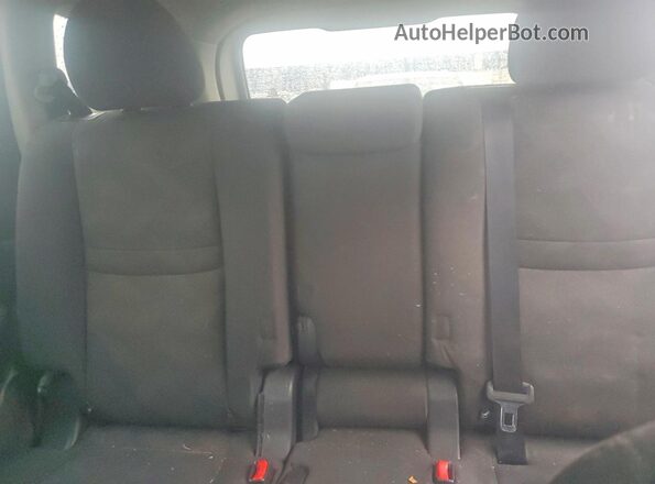 KNMAT2MV0GP691822 2016 NISSAN ROGUE Silver უკანა სავარძლების ხედი