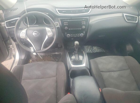 KNMAT2MV0GP691822 2016 NISSAN ROGUE Silver წინა პანელის ხედი