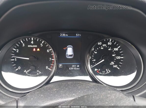 KNMAT2MV0KP560303 2019 NISSAN ROGUE Gray Widok tylnych siedzeń