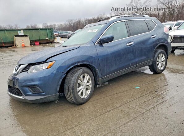 KNMAT2MV1GP680313 2016 NISSAN ROGUE Blue Front left