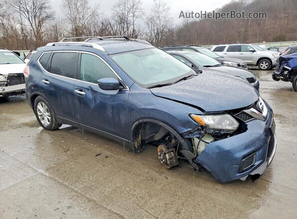 KNMAT2MV1GP680313 2016 NISSAN ROGUE Blue Front right