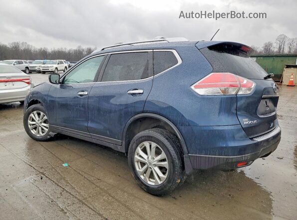 KNMAT2MV1GP680313 2016 NISSAN ROGUE Blue Rear left