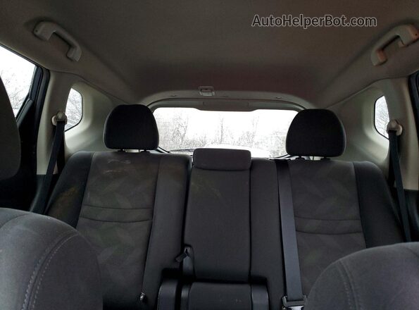 KNMAT2MV1GP680313 2016 NISSAN ROGUE Blue Rear seats view