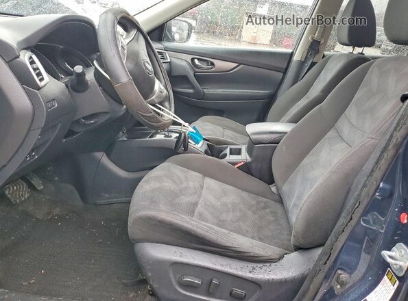 KNMAT2MV1GP680313 2016 NISSAN ROGUE Blue Front interior view