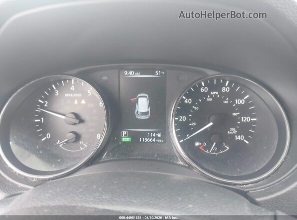 KNMAT2MV1HP521079 2017 NISSAN ROGUE White Widok tylnych siedzeń