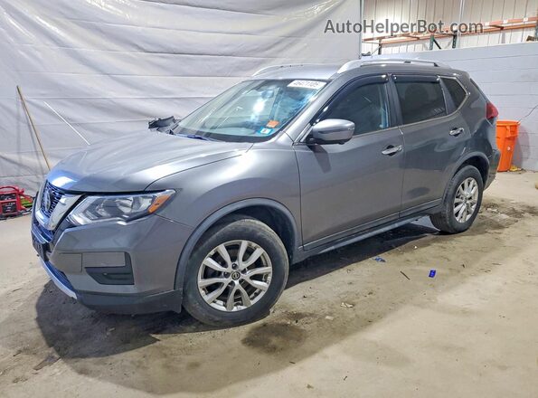 KNMAT2MV1JP541547 2018 NISSAN ROGUE Gray Առջևի ձախ երեք քառորդ տեսարան