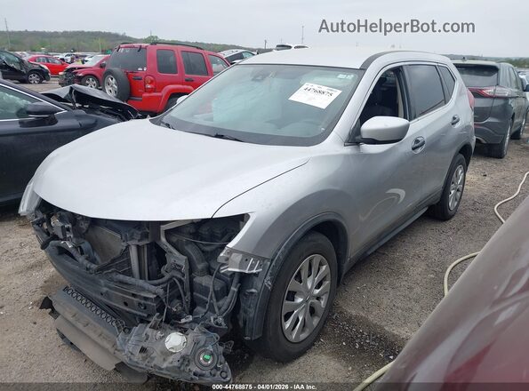 KNMAT2MV2KP506923 2019 NISSAN ROGUE Серебряный Передняя левая четверть