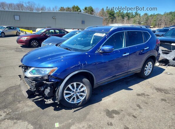 KNMAT2MV2KP517176 2019 NISSAN ROGUE Синий Передняя левая четверть