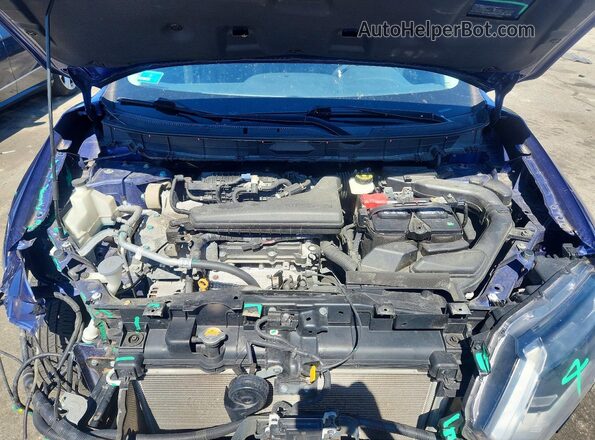KNMAT2MV2KP517176 2019 NISSAN ROGUE Синий Вид подкапотного пространства